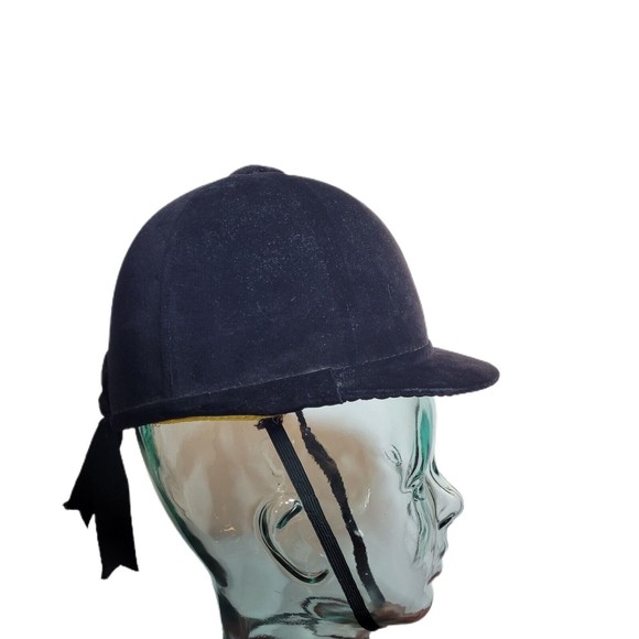 Vintage Harry Hall The Triple Crown England Riding Equestrian Hat Velvet - Picture 3 of 5